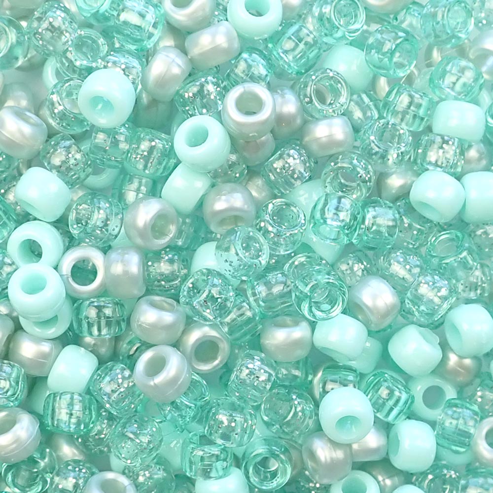 100 Clear, Black, Sea Green Turquoise, Dark Green, Mix, Crackled Glass Beads,  8mm or 6mm, Transparent, DIY Crafts, DIY Jewelry, Broken Beads 