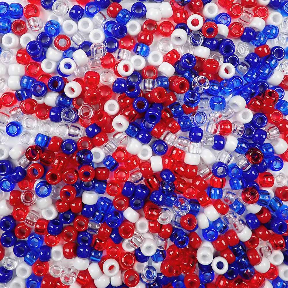 Red White & Blue Patriotic USA Themed 8/0 Small 3mm Glass Seed Beads f –  bedazzlinbeads