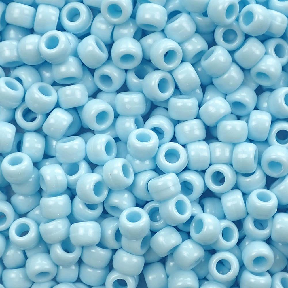 Opaque Blue Pony Beads, pack of 480