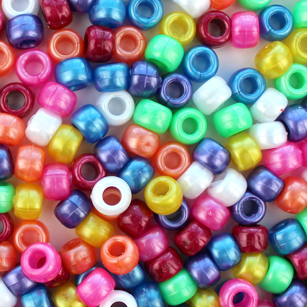 Plastic White Mixed Alphabet Beads, 6mm Cube, (Horizontal), 800 beads