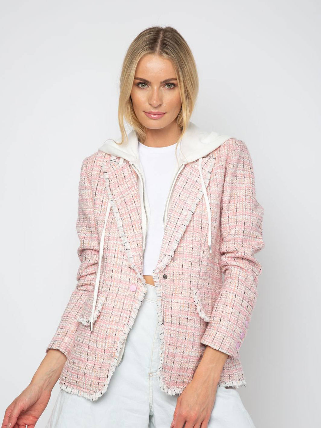 Central Park West Veronica Plaid Dickie Tweed Jacket– 25 South Boutiques