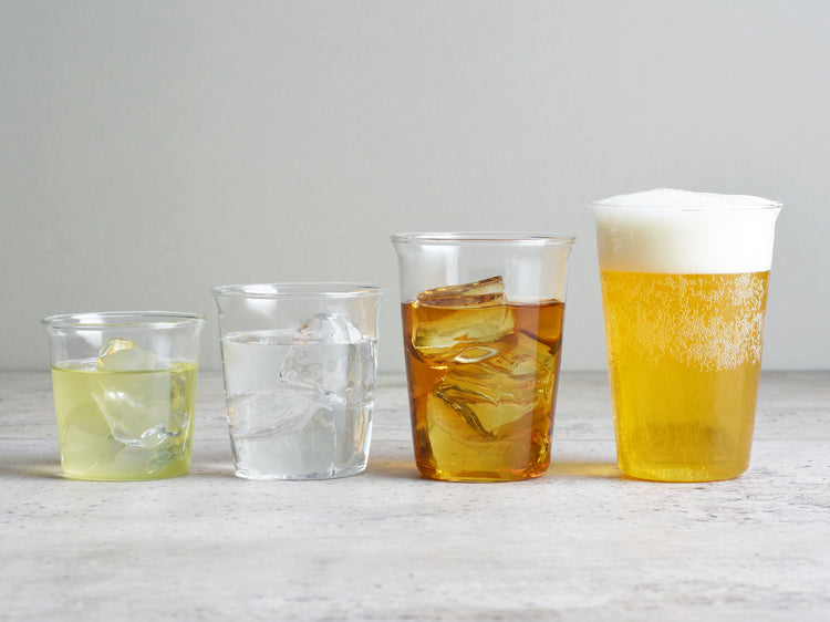 Drinking Glass Cup - S Shaped Glass Cups, 16.9 oz Beer Glasses