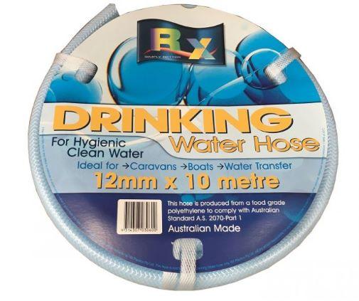 Flat Out 10M 25mm Fresh Water Drinking Hose & Reel Caravan