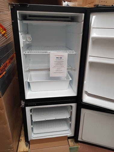 lec small black fridge freezer