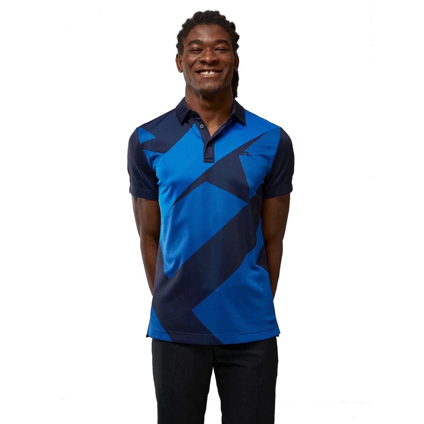 J. Lindeberg Patch Regular Fit Mens Golf Polo