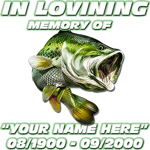 Download In Loving Memory Fishing Decal - Gift Shop City