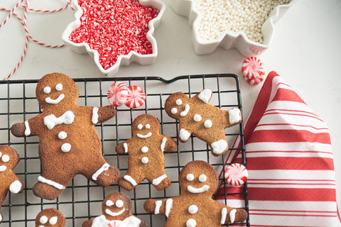 keto gingerbread men cutout cookies