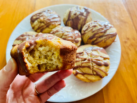 lemon elderberry muffins