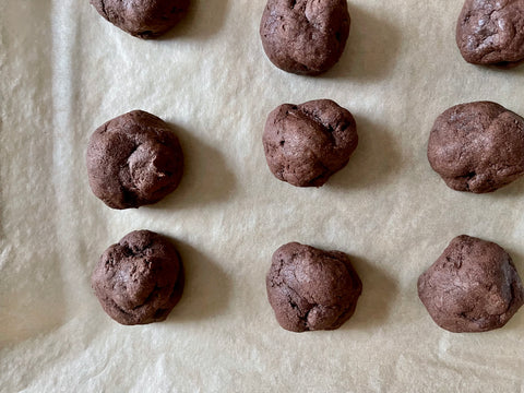 hot chocolate cookies rolled out