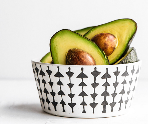 a bowl of avocados for brain food