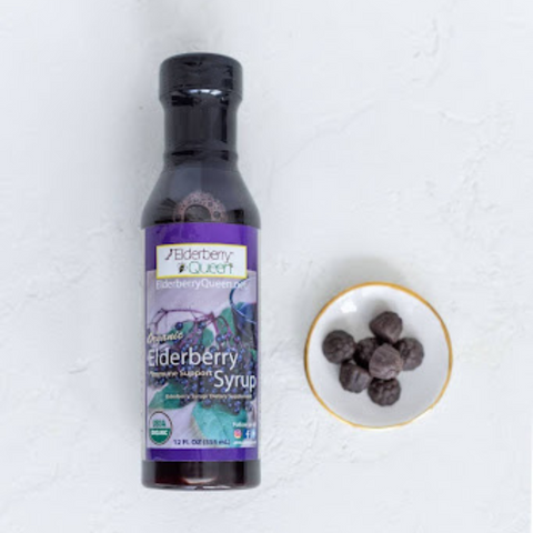 organic elderberry syrup and gummies