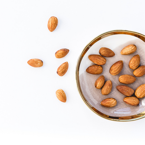 pile of almonds, high in antioxidants