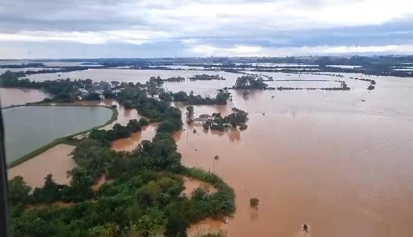 Fuertes lluvias en Rio Grande do Sul y la desesperación de la población