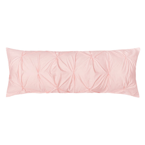 The Soft White Pintuck Extra Long Lumbar Throw Pillow-14 x 36