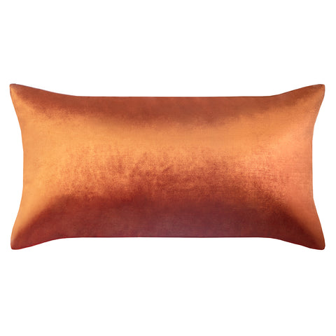 Small Plain Velvet Pillow Cover - Burnt Orange