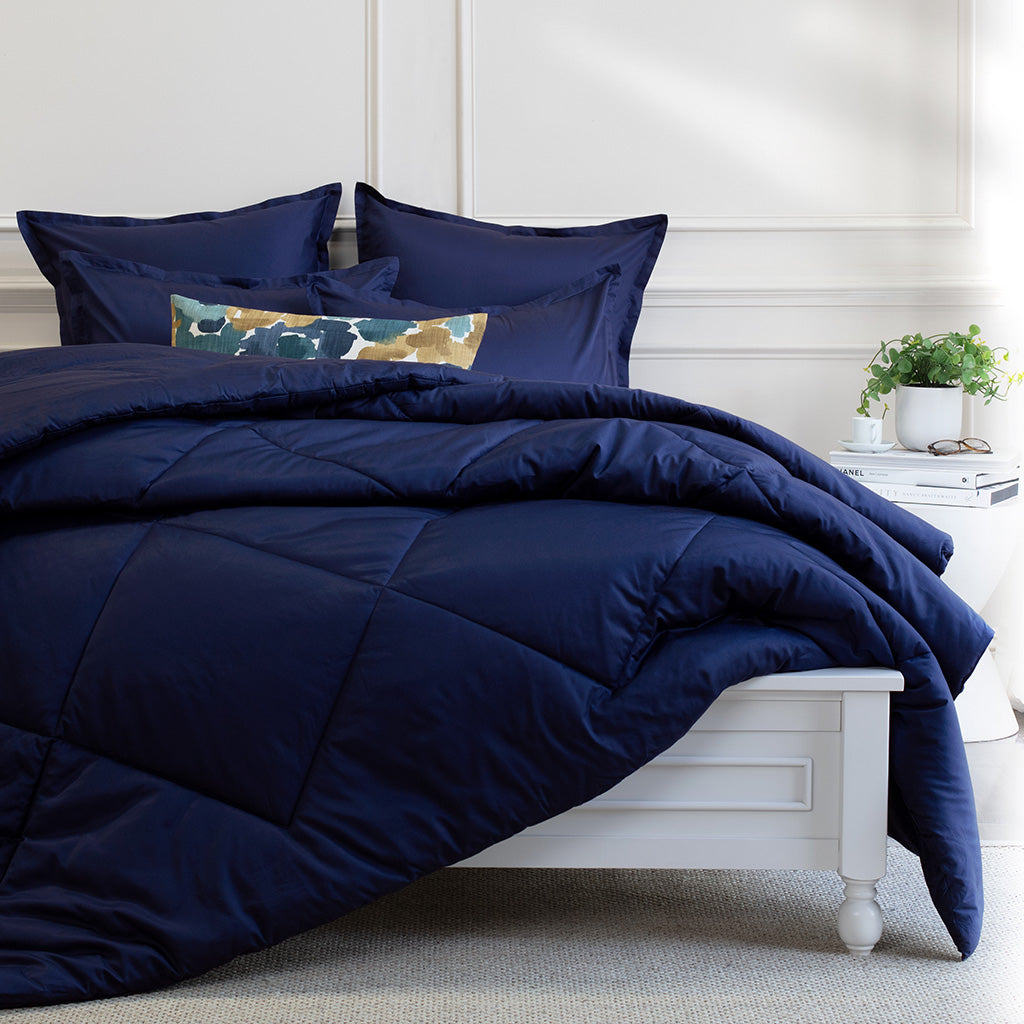 navy blue comforter queen