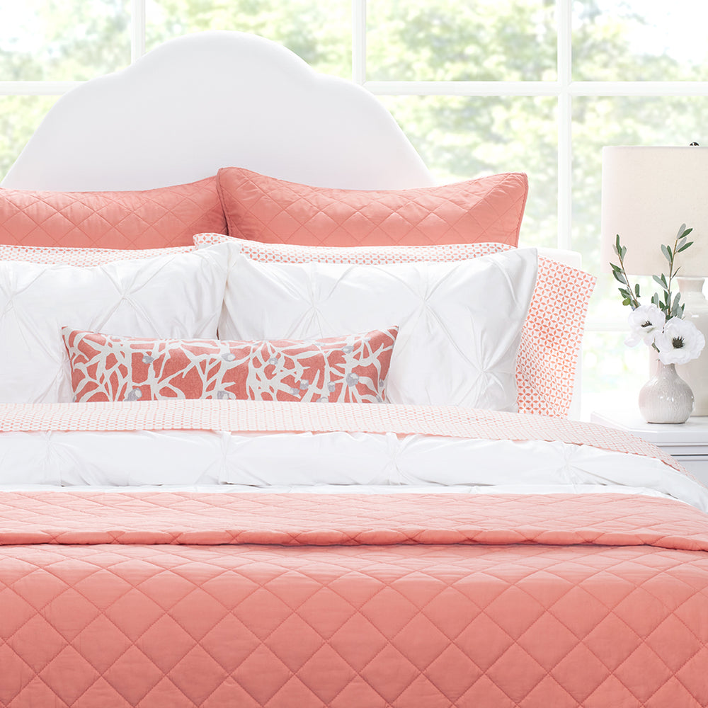 coral quilt bedding