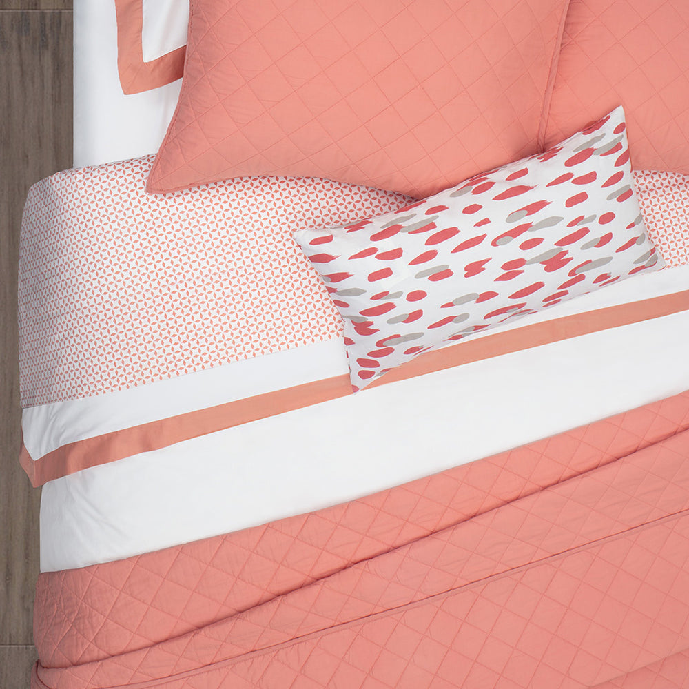 coral quilt bedding