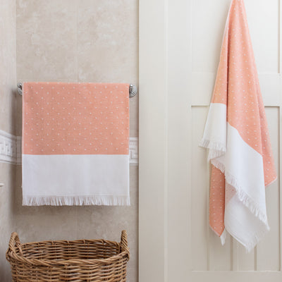 coral towels