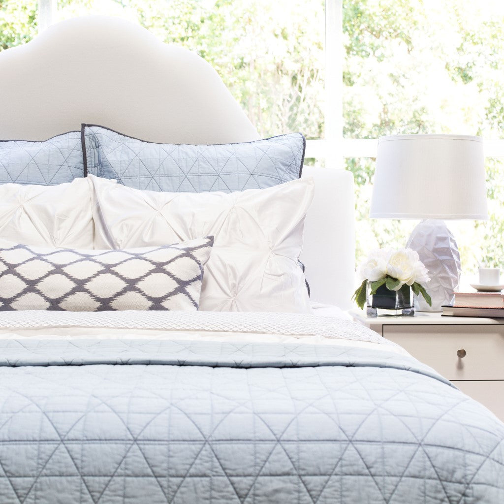 Light Blue Quilt Bedding Holice