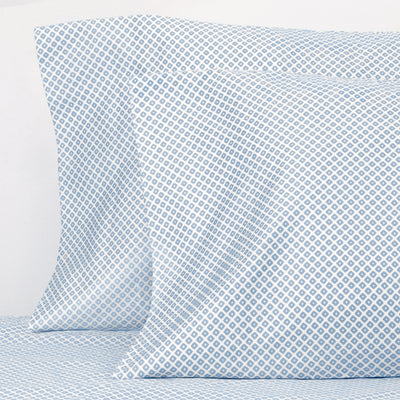 French Blue Diamonds Pillow Case | Crane & Canopy