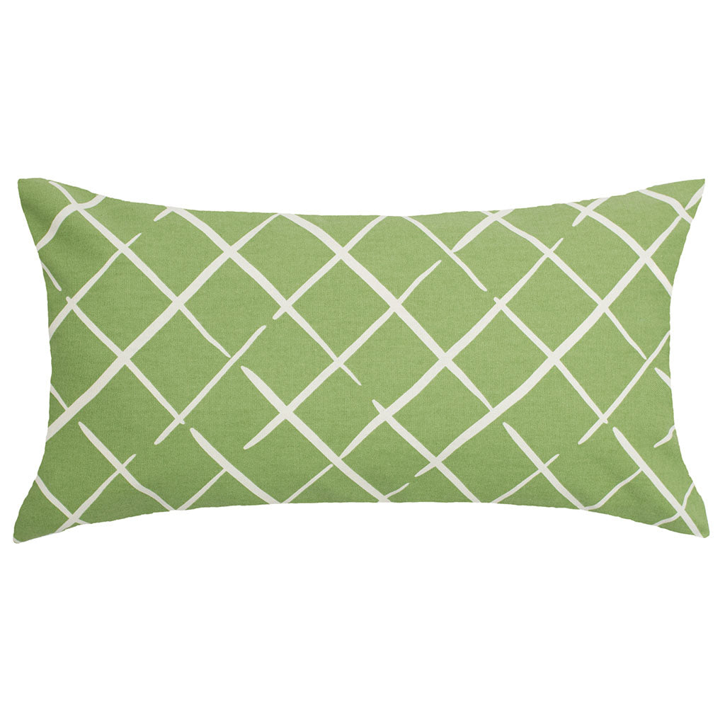 The Green Diamonds Throw Pillow | Crane 