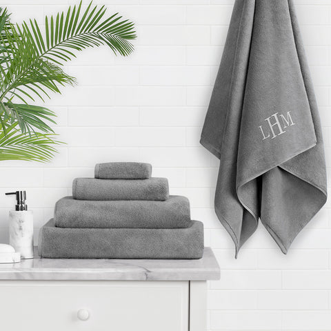 Canophy Home 35x75cm Grey Hand Towel, Bathroom Essentials