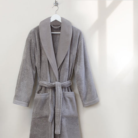 LAKE | Women | Lounge | Heather Gray Quilted Robe