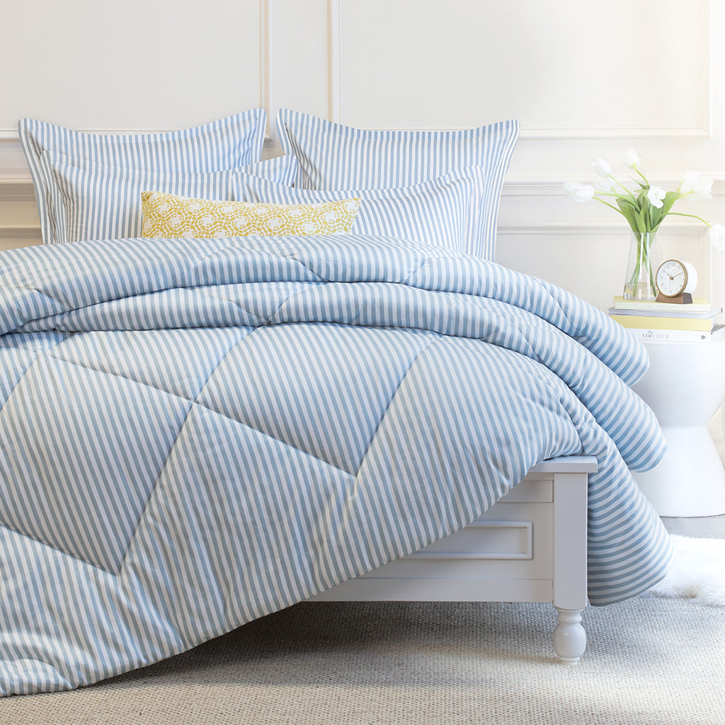 Blue Striped Comforter The Larkin French Blue Comforter Crane Canopy