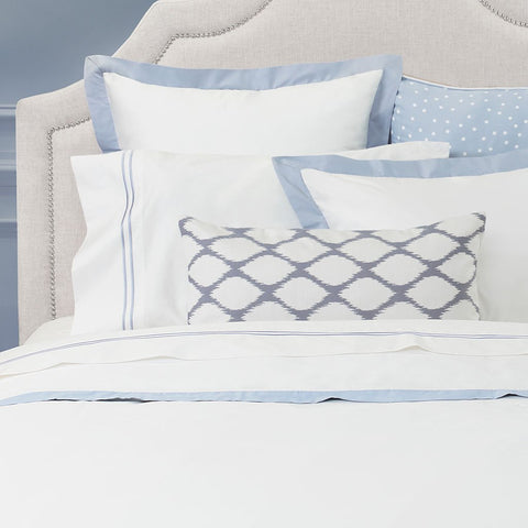 Blue and White Pillow - The French Linden
