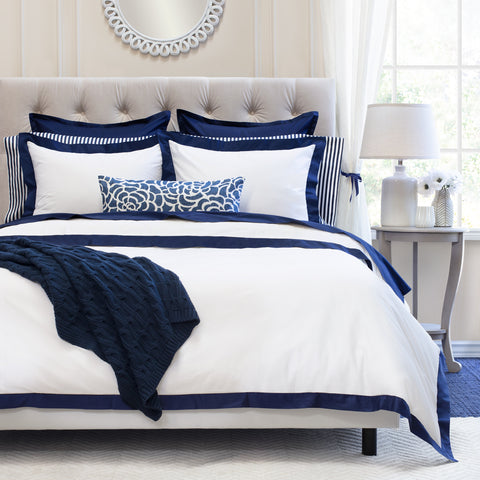 Bedsure Twin Comforter Set with Sheets - 5 Pieces Twin Bedding Sets, Pinch  Pleat Navy Blue Twin Bed in a Bag with Comforter, Sheets, Pillowcase & Sham