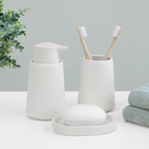 The Modern Matte Blue Ceramic Bath Accessories