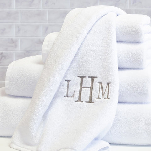 Plush White Towel Essentials Bundle (2 Wash + 2 Hand + 2 Bath