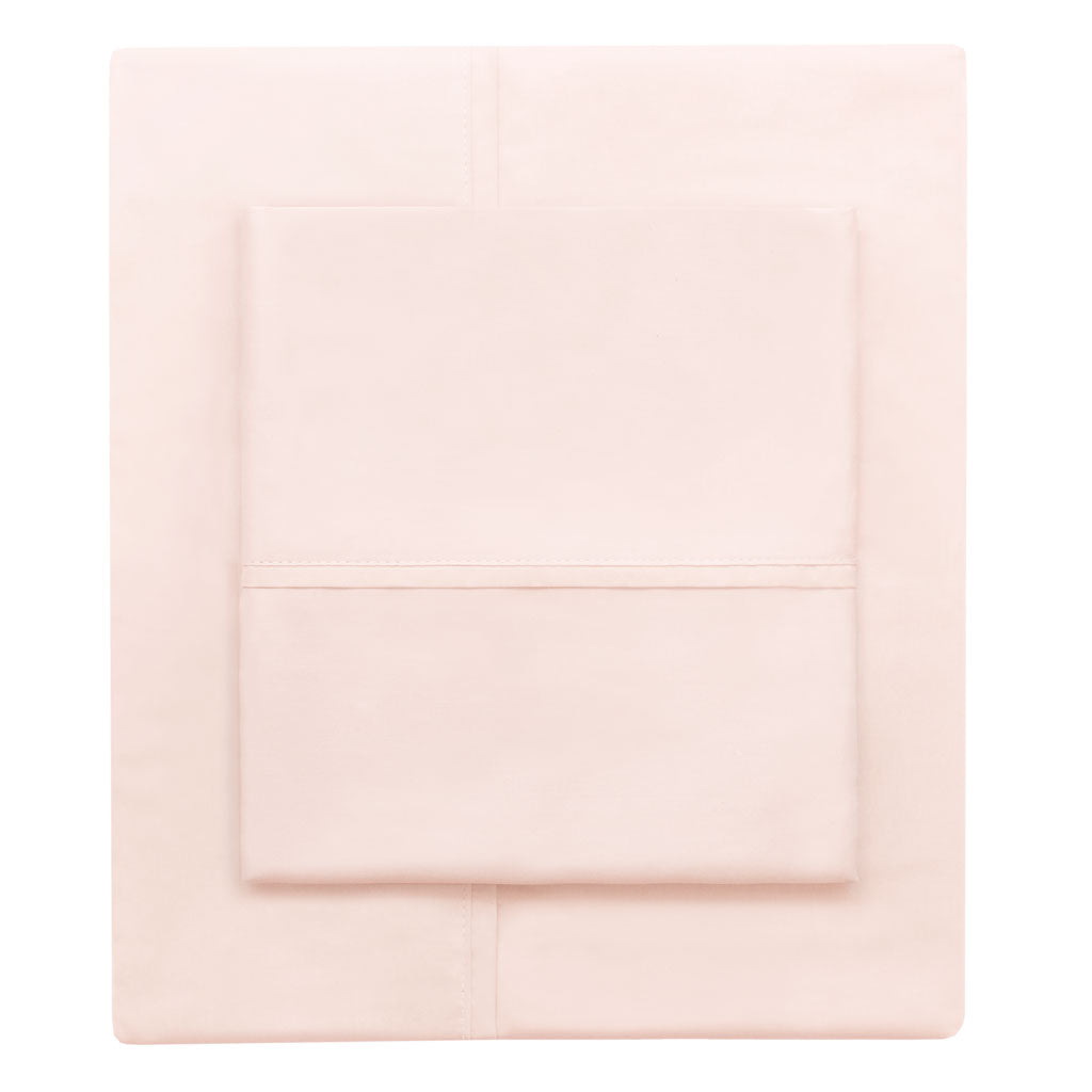 Rose Pink 400 Thread Count Pillow Case Pair