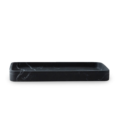 Acacia Wood Black Marble Bath Accessories