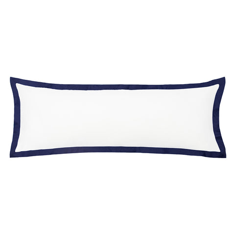 Lark Manor Sonny Throw Pillow Color: Navy Blue & Off-White