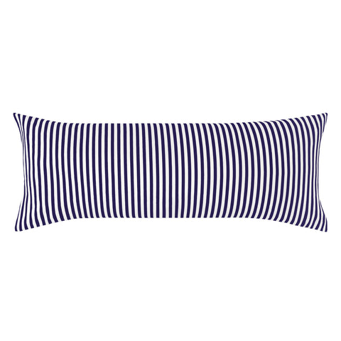 The Blue and Navy Reef Extra Long Lumbar Throw Pillow