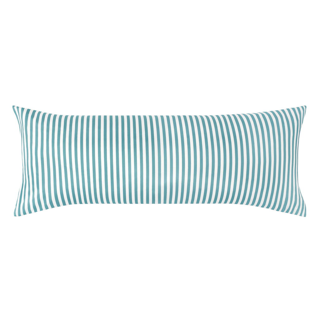 The Turquoise Striped Extra Long Throw Pillow