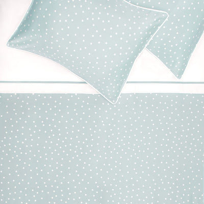 Green Polka Dot Duvet Cover The Elsie Green Crane Canopy