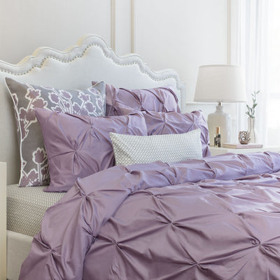 Light Purple Duvet Cover The Valencia Lilac Pintuck Crane Canopy