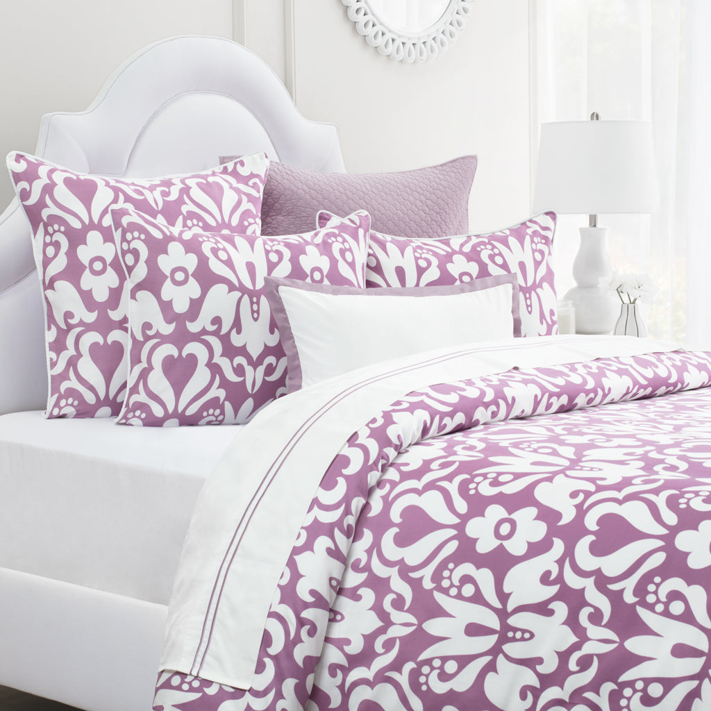 Berry Damask Patterned Bedding The Montgomery Berry Crane Canopy