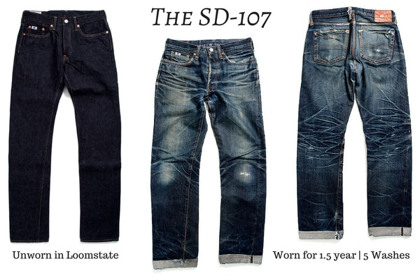 Well Worn Pair | The Studio D'Artisan SD-107 at 1.5 Years - Okayama Denim