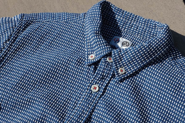 Well Worn: OD+MJ Indigo Sashiko Shirt - Okayama Denim