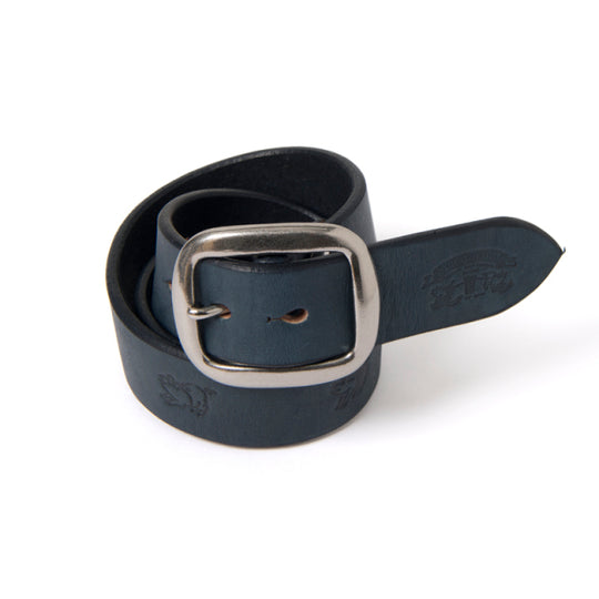 OD+IC Natural Indigo Dyed Horsehide Fireman Belt