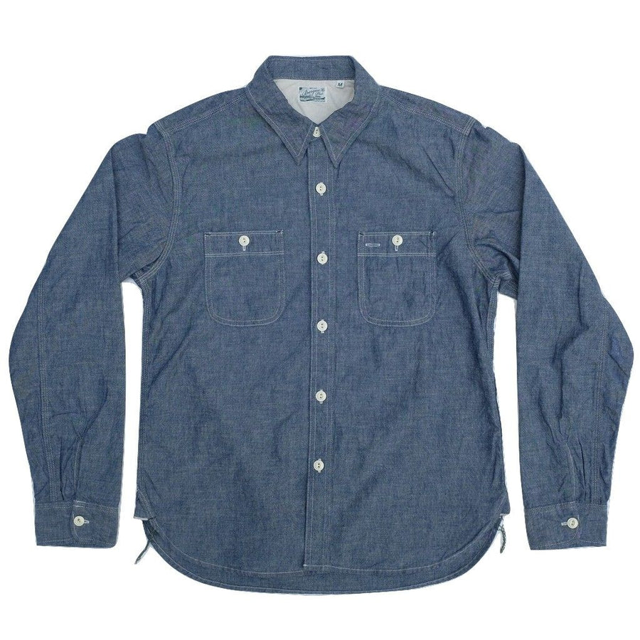 raw denim work shirt