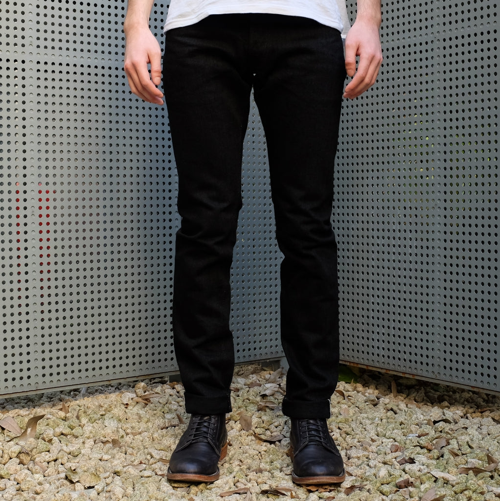 Od Pbj 14oz Kurokin Black Selvedge Jeans Slim Tapered Okayama Denim