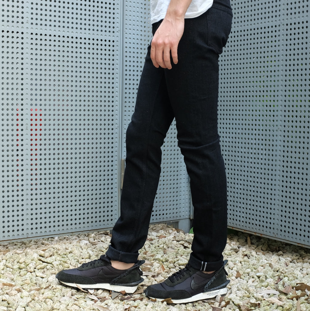 black x grey stretch selvedge