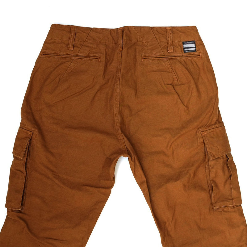 Momotaro Back Satin Brown Cargo Pants (Slim Tapered) - Okayama Denim