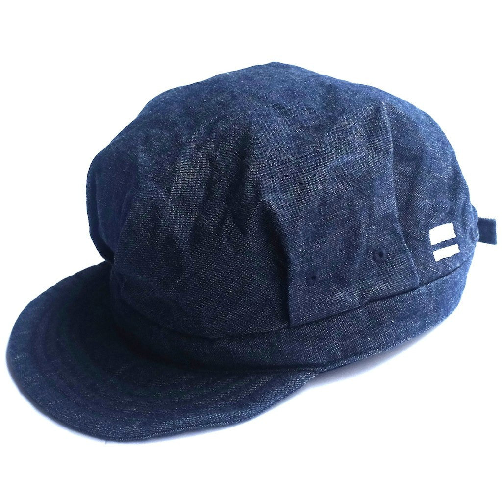 denim railroad cap