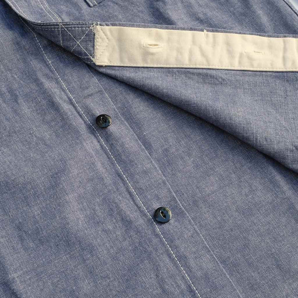 [Pre-Order] Studio D'Artisan Selvedge Chambray Work Shirt - Okayama Denim